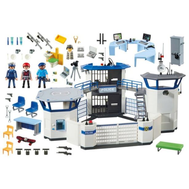 KOCKE PLAYMOBIL POLICIJSKA POSTAJA Z ZAPOROM 6919