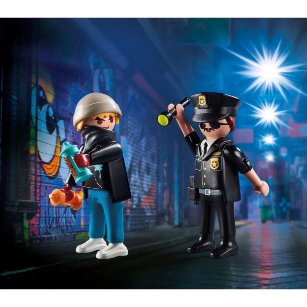 KOCKE PLAYMOBIL POLICIST IN ULIČNI UMETNIK 70822