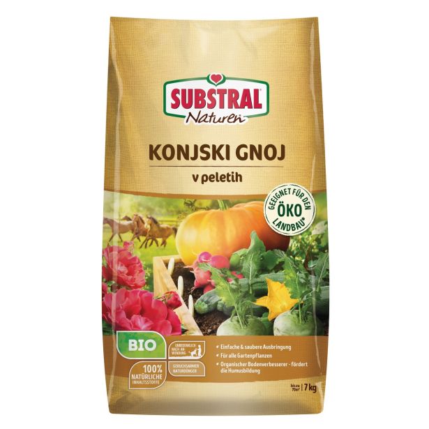 GNOJ KONJSKI V PELETIH BIO SUBSTRAL NATUREN 7 KG