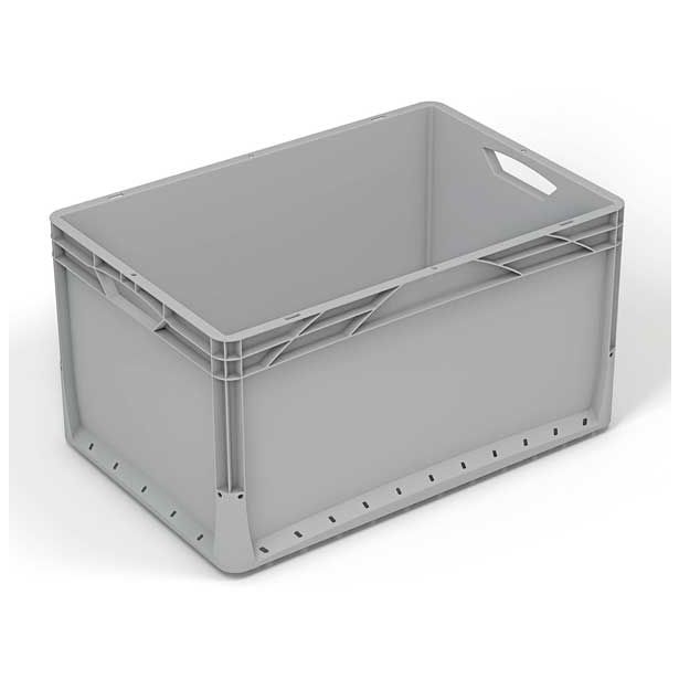 KONTEJNER - ZABOJNIK SURPLUS PVC 60X40X32 CM - SIV POLNE STENE