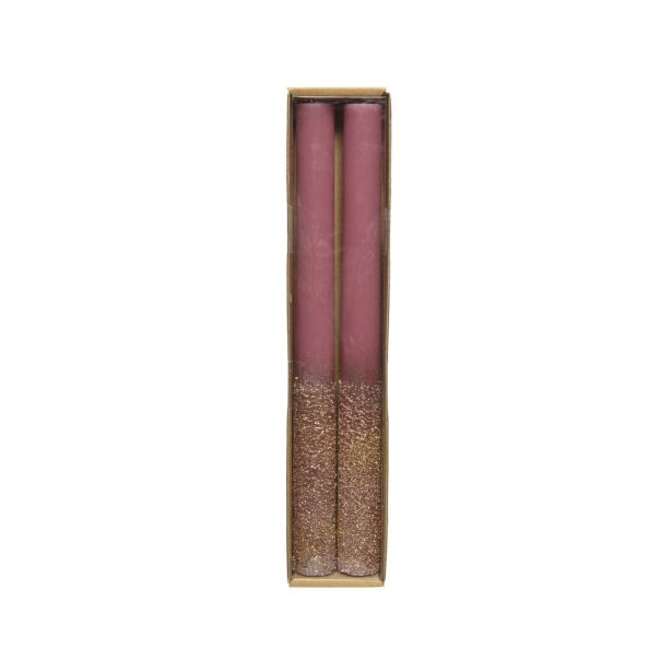 KONUS SVEČA DECORIS ROZA 2/1, FI 2.2 CM VIŠINA 25 CM