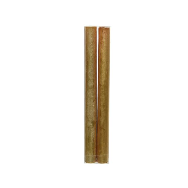 KONUS SVEČA DECORIS ZLATA 4/1, FI 2.2 CM VIŠINA 25 CM