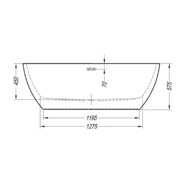 KOPALNA KAD SAMOSTOJEČA KOLPA SAN DALIA-FS 170X80/O WHITE S PRELIVNO GARNITURO