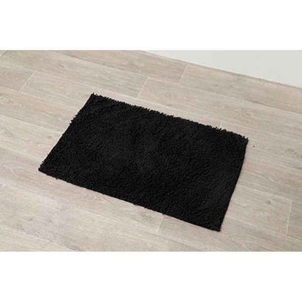KOPALNIŠKA PREPROGA TENDANCE MICROFIBER 50X80 CM ČRNA