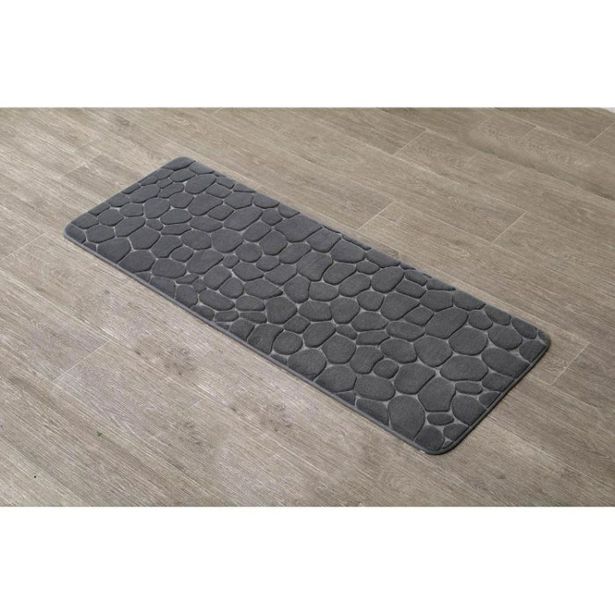 KOPALNIŠKA PREPROGA TENDANCE MICROFIBER SPOMINSKA PENA PEBBLE 45X120 CM T. SIVA