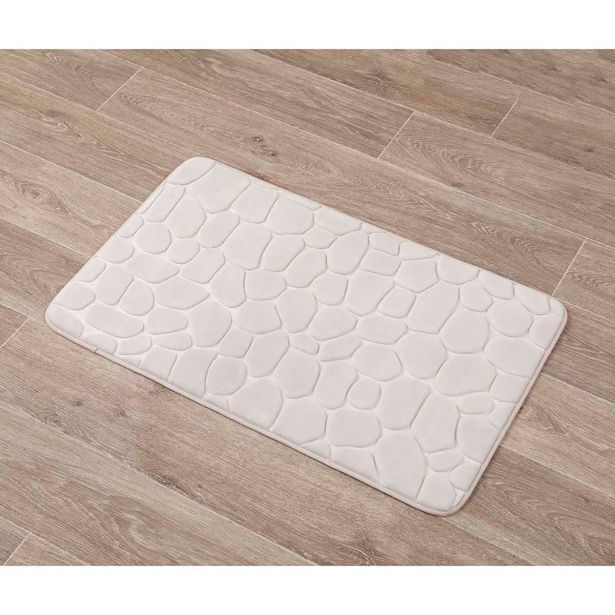 KOPALNIŠKA PREPROGA TENDANCE MICROFIBER SPOMINSKA PENA PEBBLE 50X80 CM NARAVNA