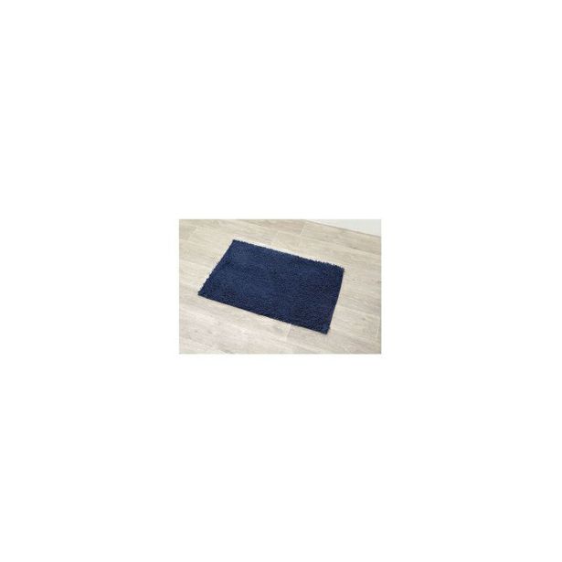 KOPALNIŠKA PREPROGA TENDANCE TENDANCE 50X80 CM MIKROFIBRA TEMNO MODRA