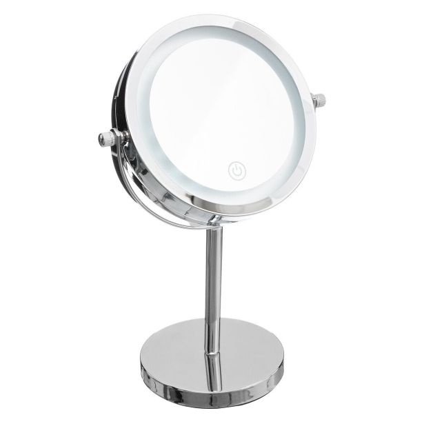 KOPALNIŠKI DODATKI GEPARD KOZMETIČNO OGLEDALO 19X29 LED RAZSVTLJAVA, BELO