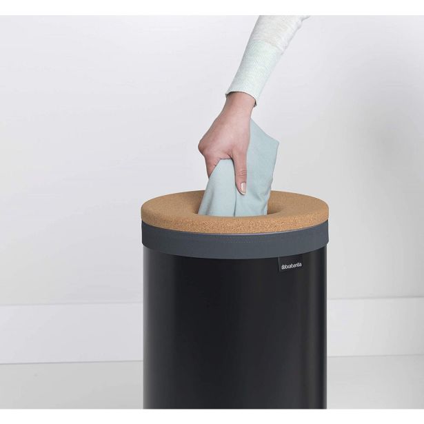 KOŠ ZA PERILO BRABANTIA OKROGEL 35 L, MATT BLACK