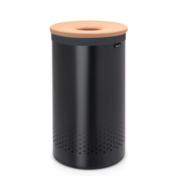 KOŠ ZA PERILO BRABANTIA OKROGEL 60 L, MATT BLACK