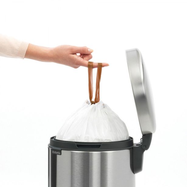 KOŠ ZA SMETI BRABANTIA NEWICON S PEDALKO 12 L, KOVINSKI