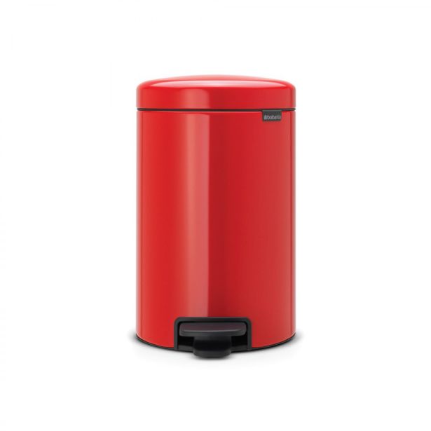 KOŠ ZA SMETI BRABANTIA NEWICON S PEDALKO 12 L, RDEČ