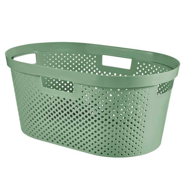 KOŠARA ZA PERILO - INFINITY RECYCLED, ZELENA, 39L