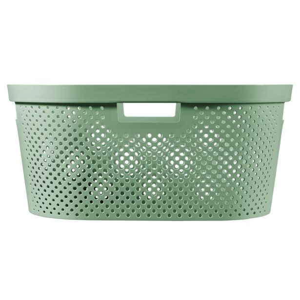 KOŠARA ZA PERILO - INFINITY RECYCLED, ZELENA, 39L