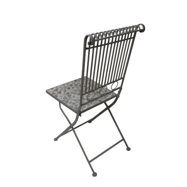 KOVINSKI STOL DECORIS CALI MOZAIK 38X50X92 CM