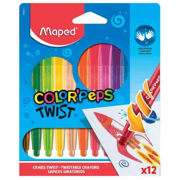 KREDE, VOŠČENKE, OGLJE MAPED VOŠČENENKE TWISTABLE 12/1