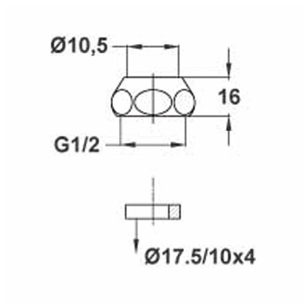 KROMIRANA MATICA UNITAS SET MATICE 2X15 MM Z TESNILI