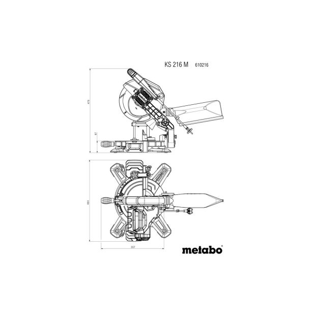 METABO KS 216 M ZAJERALNA ŽAGA
