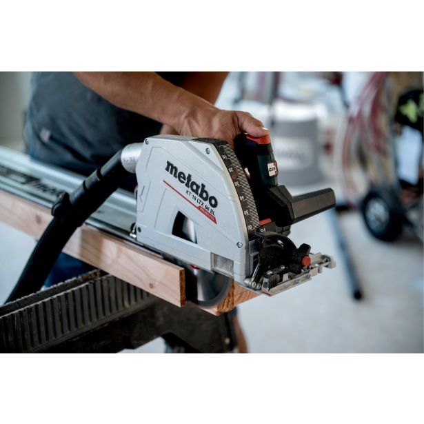 AKU. POTOPNA KROŽNA ŽAGA METABO KT 18 LTX 66 BL + FS 160 2X18V 8AH