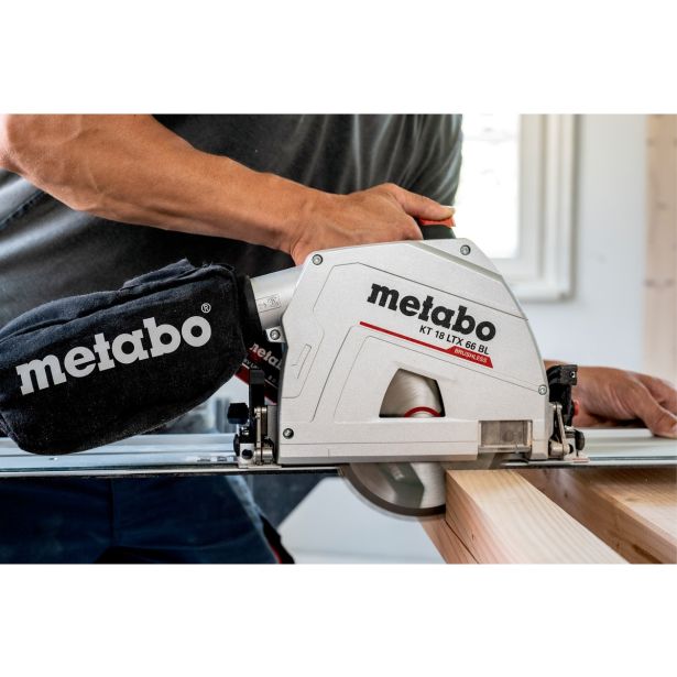 AKU. POTOPNA KROŽNA ŽAGA METABO KT 18 LTX 66 BL + FS 160 2X18V 8AH