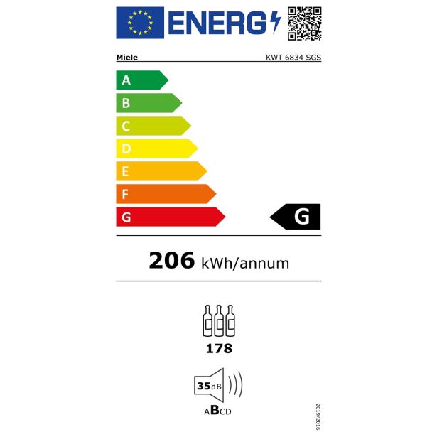 HLADILNA VINSKA VITRINA MIELE KWT 6834 SGS