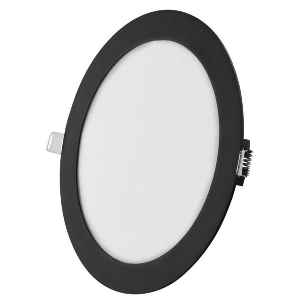 LED PANEL EMOS NEXXO 18W CCT, ČRNI OKROGLI, VGRADNI
