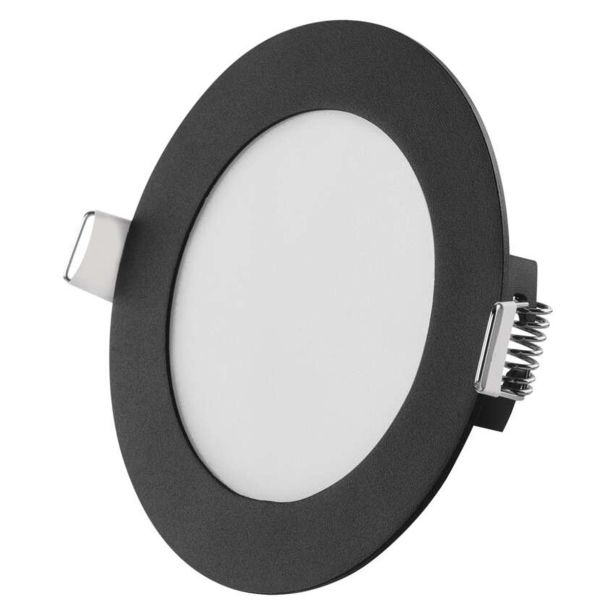 LED PANEL EMOS NEXXO 7W CCT, ČRNI OKROGLI, VGRADNI