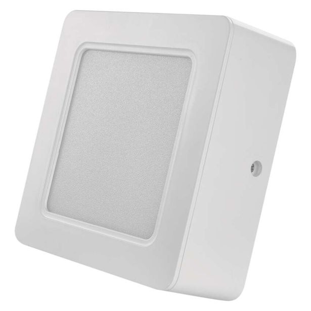 LED PANEL EMOS RUBIC 9W NW, BELI KVADRATNI, NADG./VGRAD.