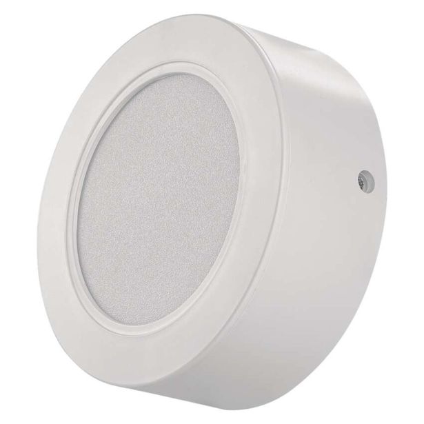 LED PANEL EMOS RUBIC 9W NW, BELI OKROGLI, NADG./VGRAD.