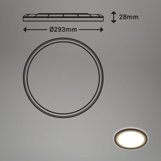 LED PANEL LED PANEL 18W NW, OKROGEL RJAV / ZALT