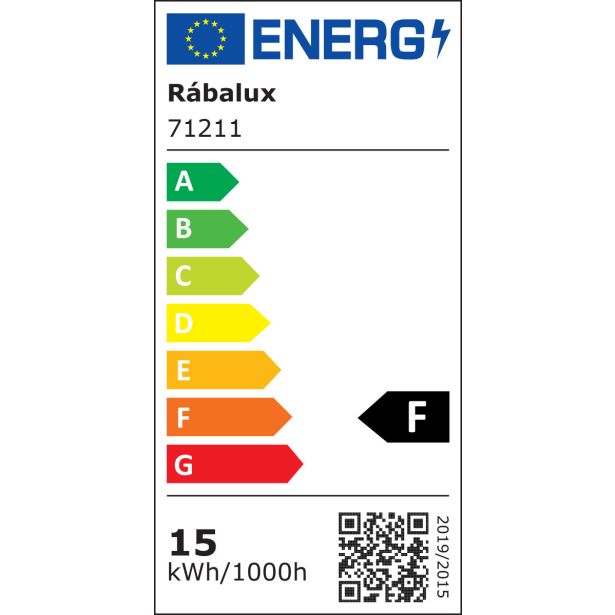 LED PANEL RABALUX SHAUN2 15W 3000K ČRNA OKROGLA
