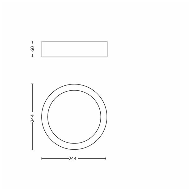 LED PLAFONJERA PHILIPS SPRUCE 1X3W LED 30942/17/16 NIKELJ