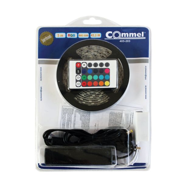 LED TRAK COMMEL SMD 5050 RGB 5M 72W