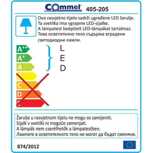 LED TRAK COMMEL SMD 5050 RGB 5M 72W