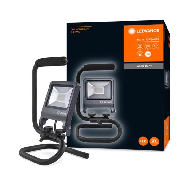 LED ZUNANJI REFLEKTOR LEDVANCE LED WORKLIGHT 20W NW S STOJALOM
