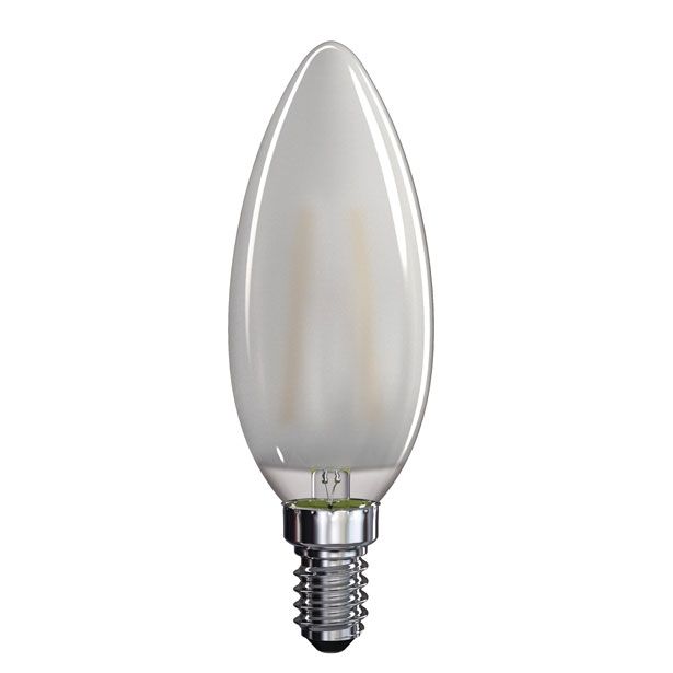 LED ŽARNICA E14 EMOS FLM CANDLE 4W WW 230V FILAMENT SVEČKA MAT