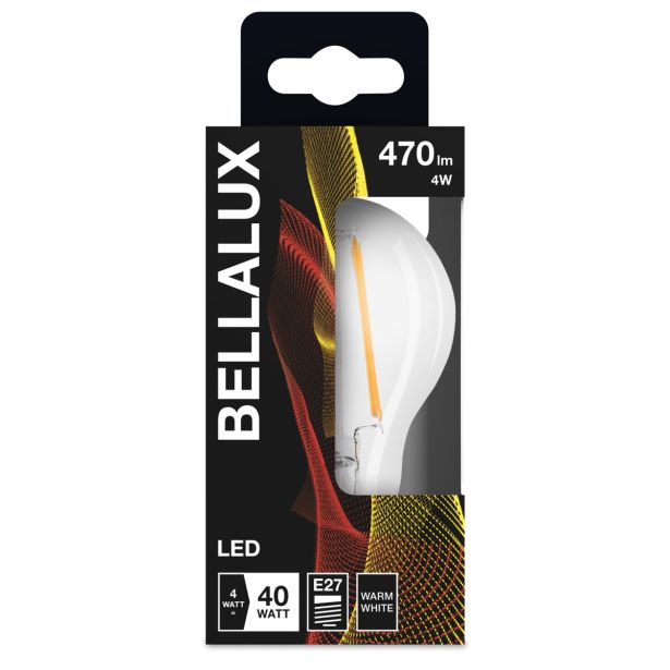 LED ŽARNICA E27 BELLALUX CLA40 4W/827 230V FILAMENT
