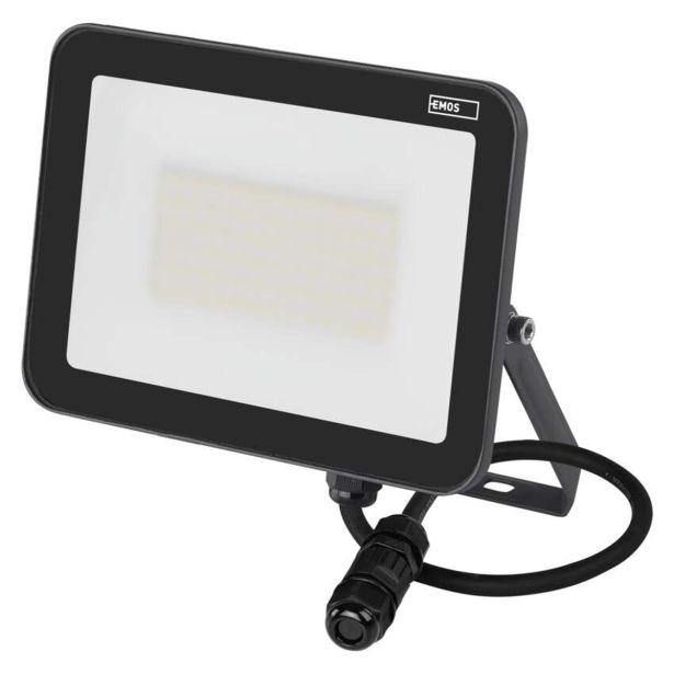 LED ZUNANJI REFLEKTOR EMOS 50W INOVO, NW PROFI, ČRNI