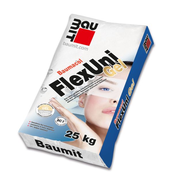 LEPILO ZA PLOŠČICE BAUMIT BAUMACOL FLEXUNI GEL 25 KG C2TE