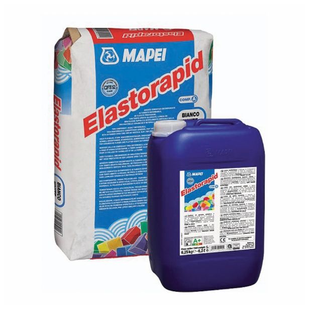 LEPILO ZA PLOŠČICE MAPEI ELASTORAPID BEL 31.25KG A+B 25+6.25KG C2FTE S2