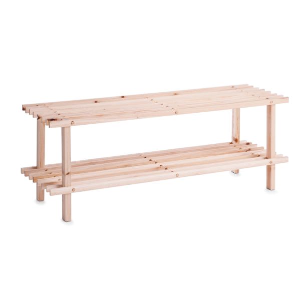 LESENI REGAL ZELLER PRESENT ZA ČEVLJE, 2 POLICI 80X26X29.5 CM