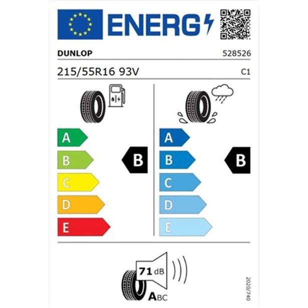 LETNA GUMA DUNLOP 215/55R16 93V BLURESPONSE