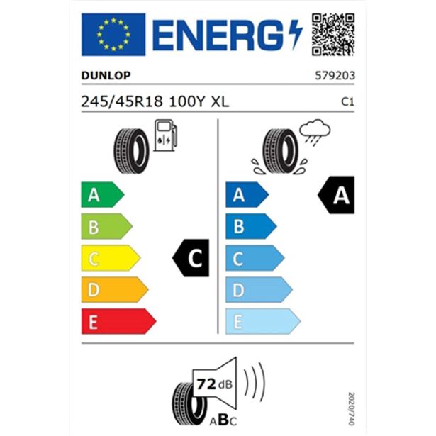 LETNA GUMA DUNLOP 245/45R18 100Y XL FR SPORTMAXX RT2