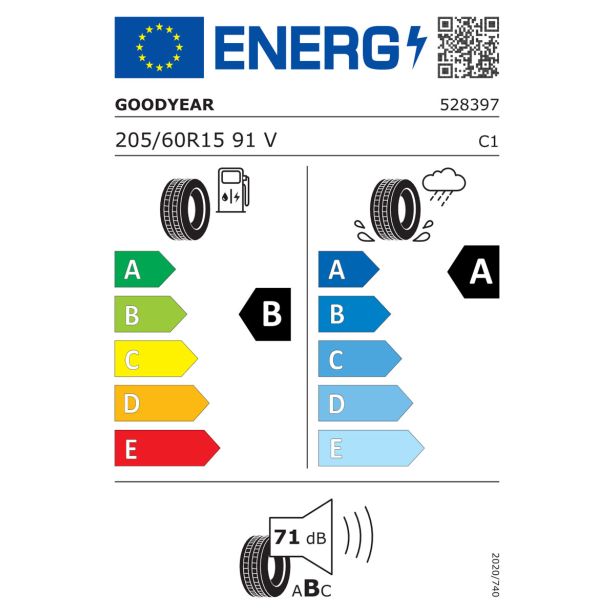 LETNA PNEVMATIKA GOODYEAR 205/60R15 91V EFFICIENTGRIP PERFORMANCE