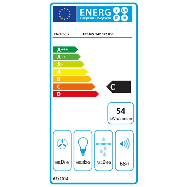 IZVLEČNA KUHINJSKA NAPA ELECTROLUX LFP316S