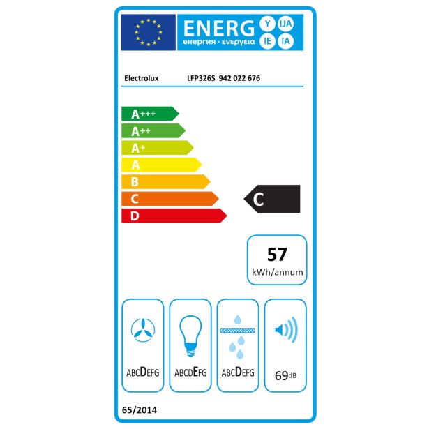 IZVLEČNA KUHINJSKA NAPA ELECTROLUX LFP326AB
