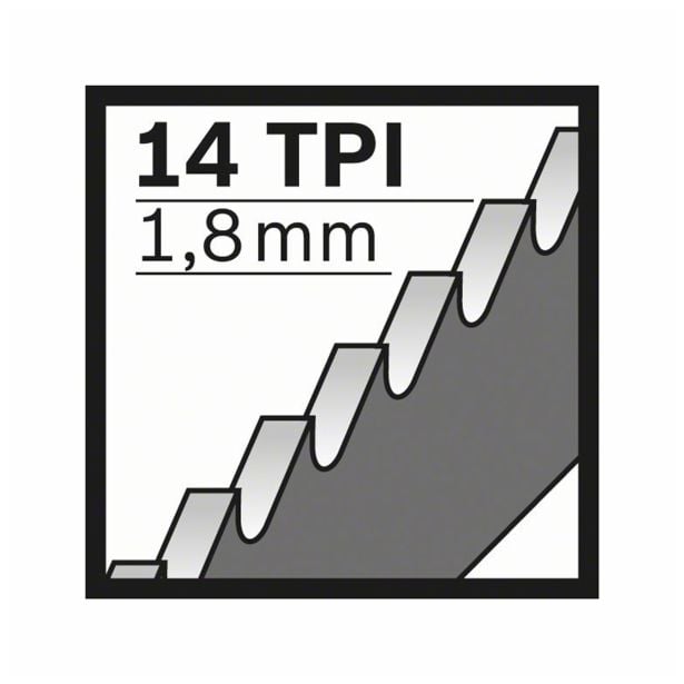 LIST SABLJASTE ŽAGE BOSCH S 1122 BF BIM ZA KOVINO 225X19X0.8 MM 14 ZPZ