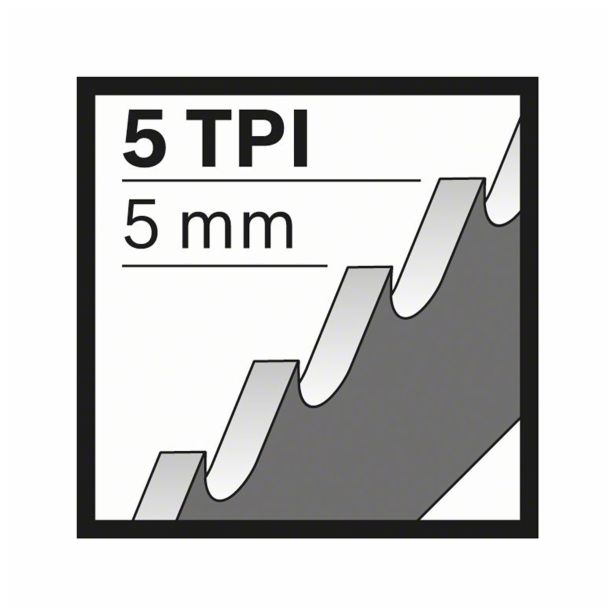 LIST SABLJASTE ŽAGE BOSCH S 1531 L HCS ZA LES 240X19X0.8 MM 5 ZPZ