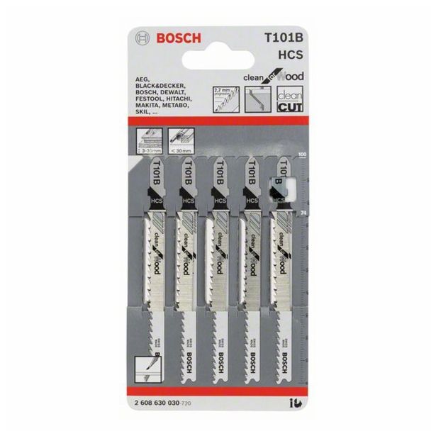 LIST VBODNE ŽAGE BOSCH T 101 B HCS ZA LES 74 MM 9 ZPZ