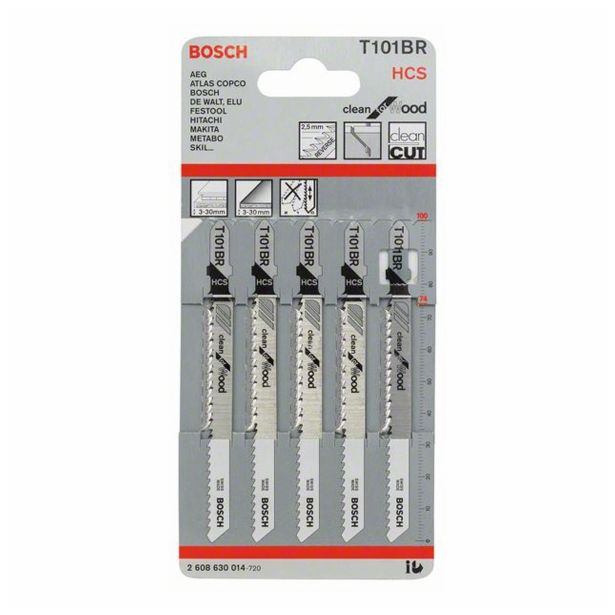 LIST VBODNE ŽAGE BOSCH T 101 BR HCS ZA LES 74 MM 10 ZPZ